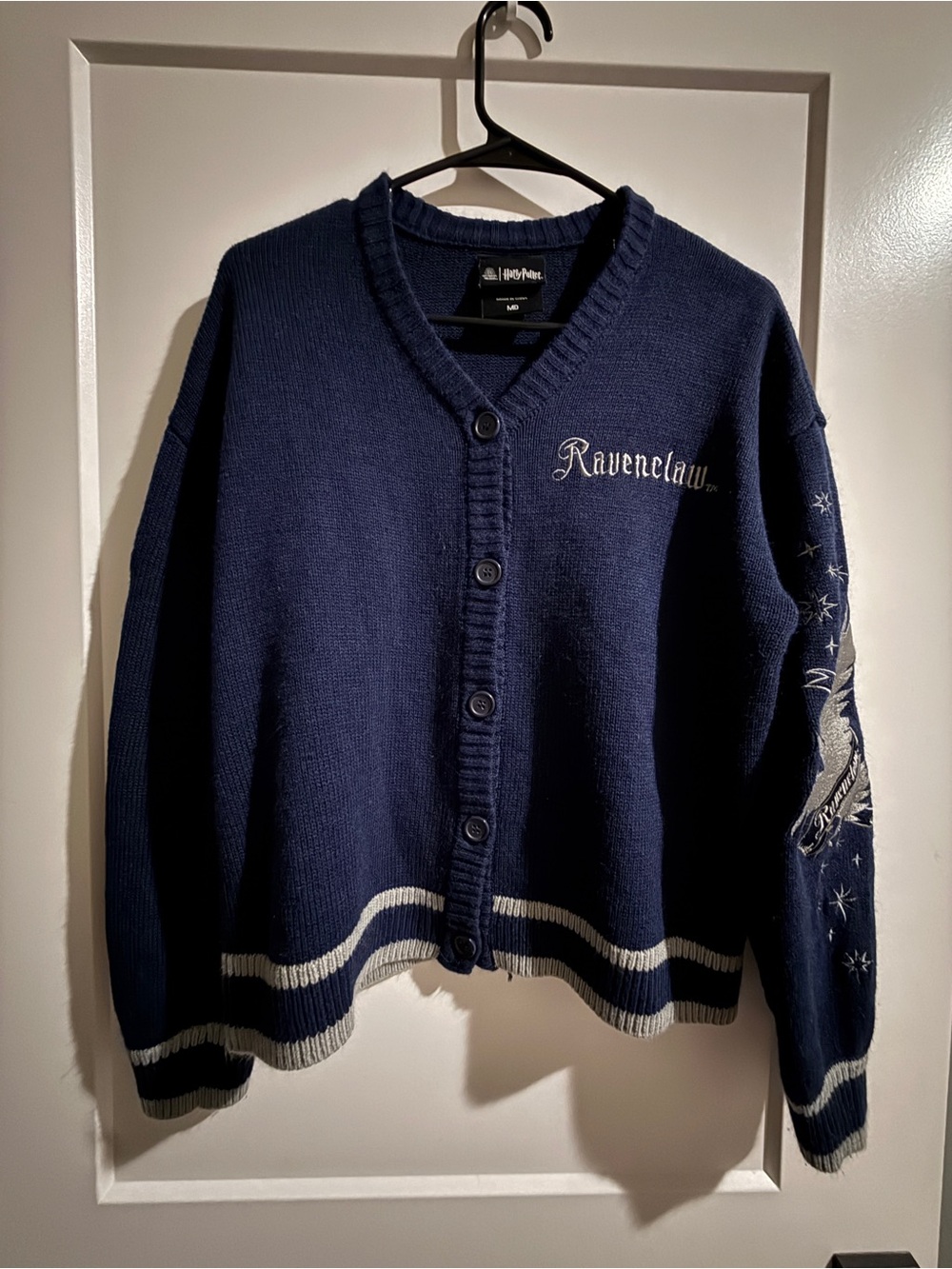 Warner Bros. Ravenclaw Navy and Cream Button Cardigan